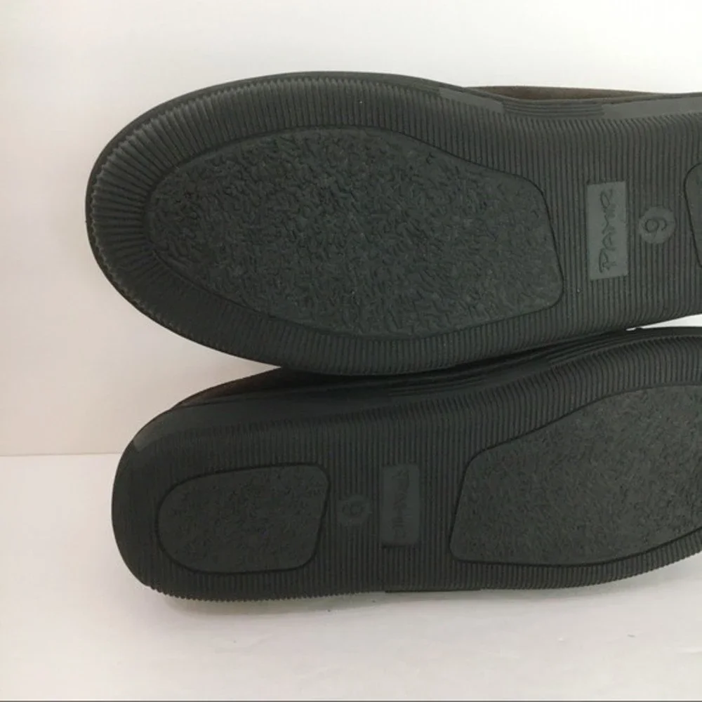 PAMIR Mens‎ Size 9 Suede Fleece Moccasin Slippers Indoor Outdoor Slip On Driving